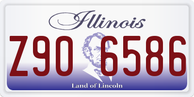 IL license plate Z906586