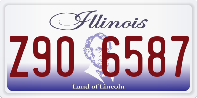 IL license plate Z906587