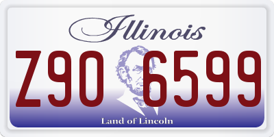IL license plate Z906599