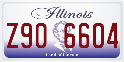 IL license plate Z906604