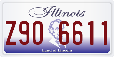 IL license plate Z906611