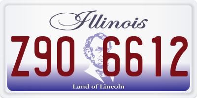 IL license plate Z906612