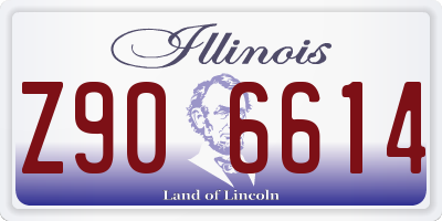 IL license plate Z906614