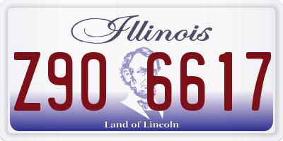 IL license plate Z906617