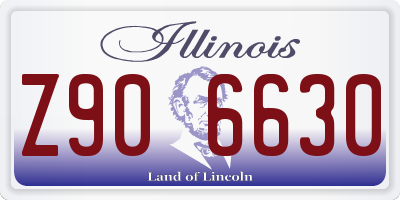 IL license plate Z906630