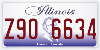 IL license plate Z906634