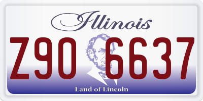 IL license plate Z906637