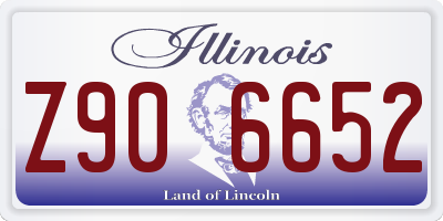 IL license plate Z906652