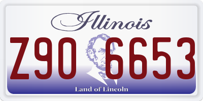 IL license plate Z906653