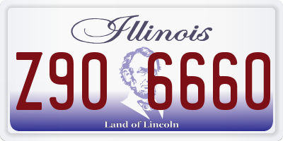 IL license plate Z906660