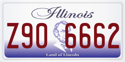 IL license plate Z906662