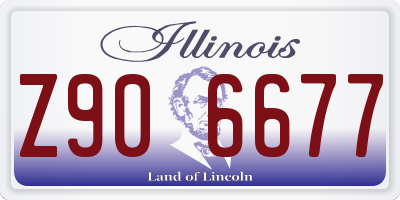 IL license plate Z906677