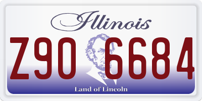 IL license plate Z906684