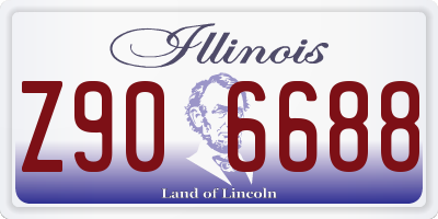 IL license plate Z906688