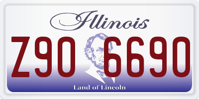 IL license plate Z906690