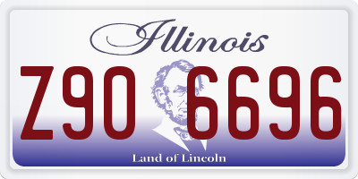IL license plate Z906696