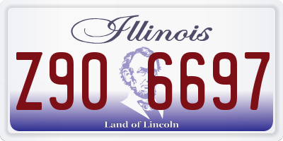 IL license plate Z906697