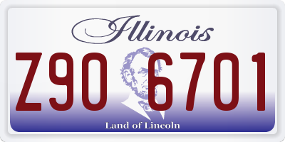 IL license plate Z906701