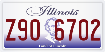IL license plate Z906702