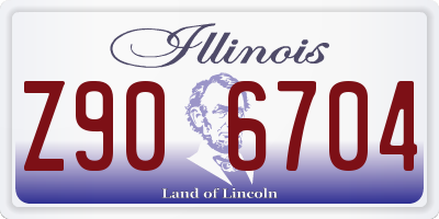 IL license plate Z906704