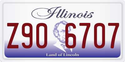 IL license plate Z906707