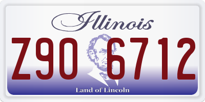 IL license plate Z906712