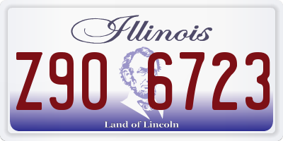 IL license plate Z906723