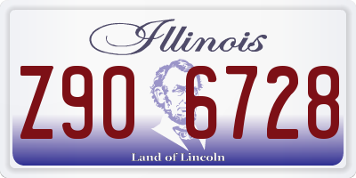 IL license plate Z906728