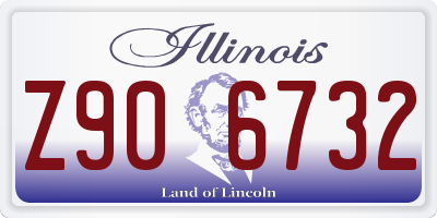 IL license plate Z906732