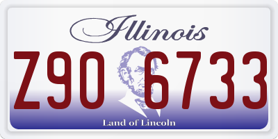 IL license plate Z906733