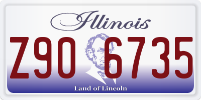 IL license plate Z906735