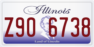IL license plate Z906738