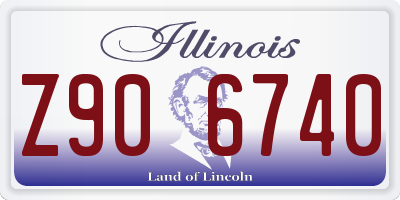 IL license plate Z906740