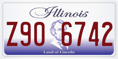 IL license plate Z906742