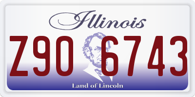 IL license plate Z906743