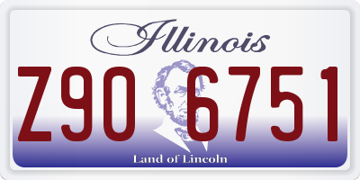 IL license plate Z906751