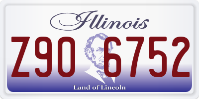 IL license plate Z906752