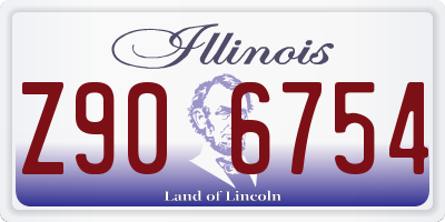 IL license plate Z906754