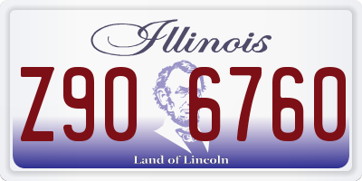 IL license plate Z906760