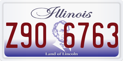IL license plate Z906763
