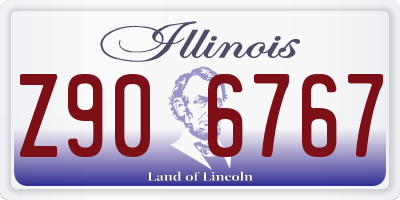 IL license plate Z906767