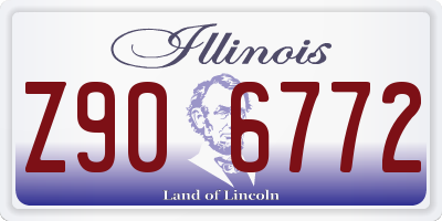 IL license plate Z906772