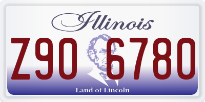 IL license plate Z906780