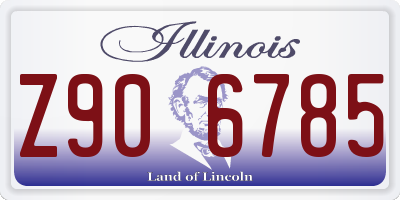 IL license plate Z906785