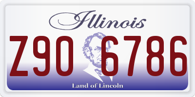 IL license plate Z906786