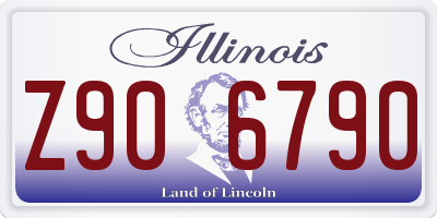 IL license plate Z906790