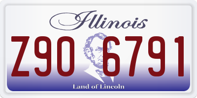 IL license plate Z906791