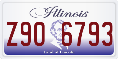 IL license plate Z906793