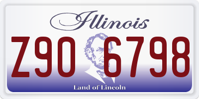 IL license plate Z906798