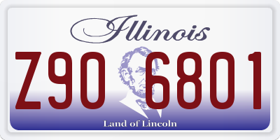 IL license plate Z906801